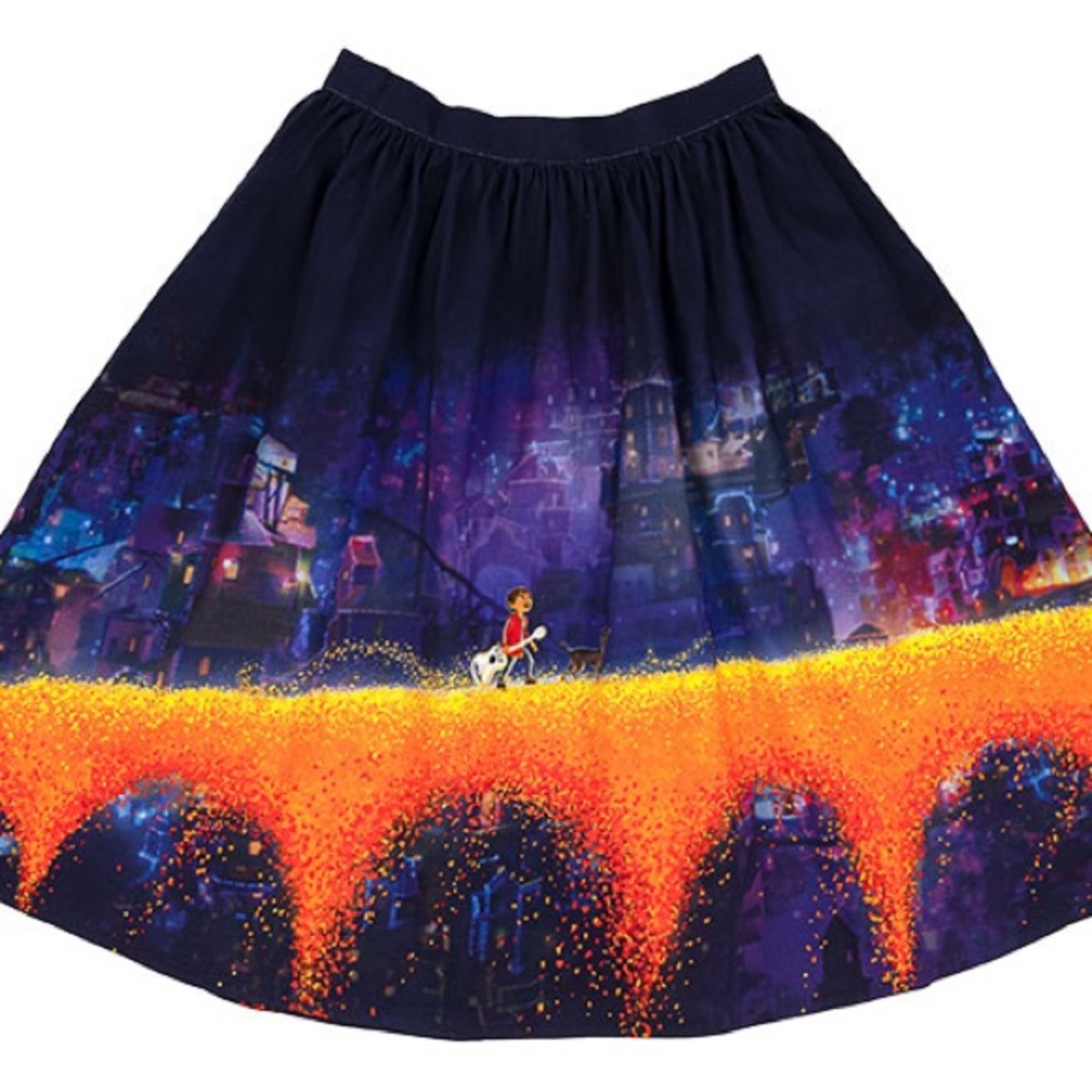 Loungefly STITCH SHOPPE COCO MARIGOLD BRIDGE “SANDY” SKIRT